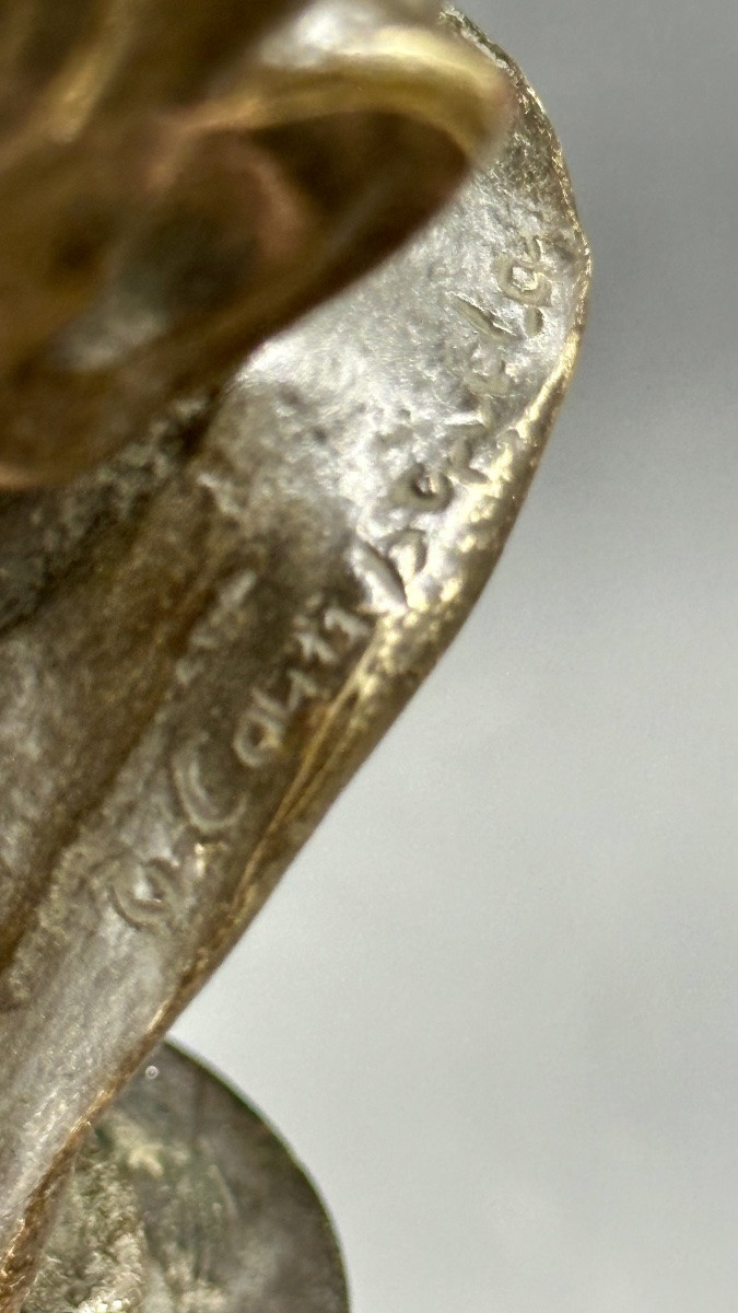 Bronze Bust Of A Young Man – Signed T. Campajola Italy, Early 20th Century-photo-4