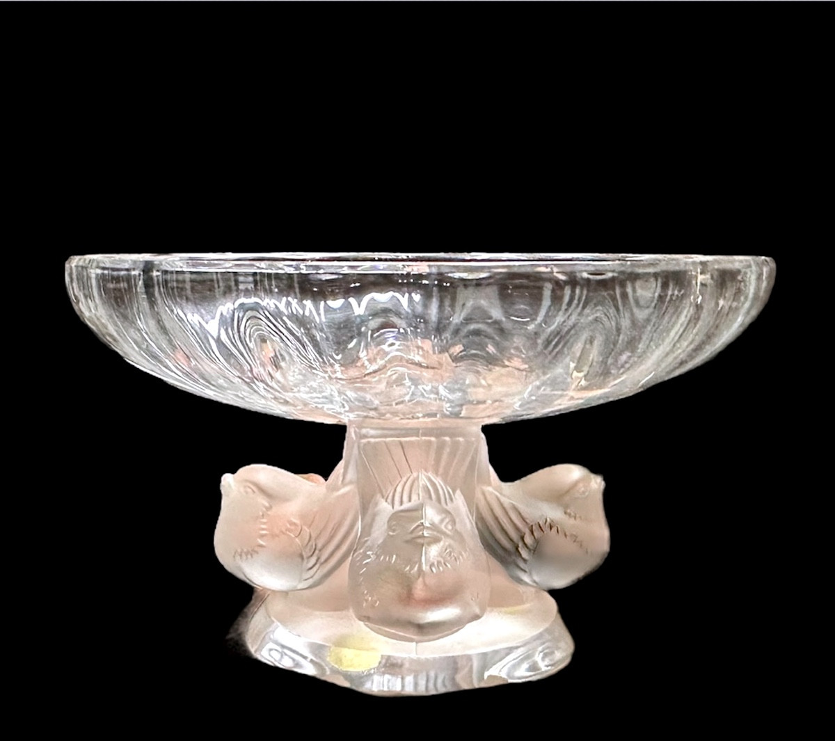 Small Lalique Crystal Cake Stand – 20th Century