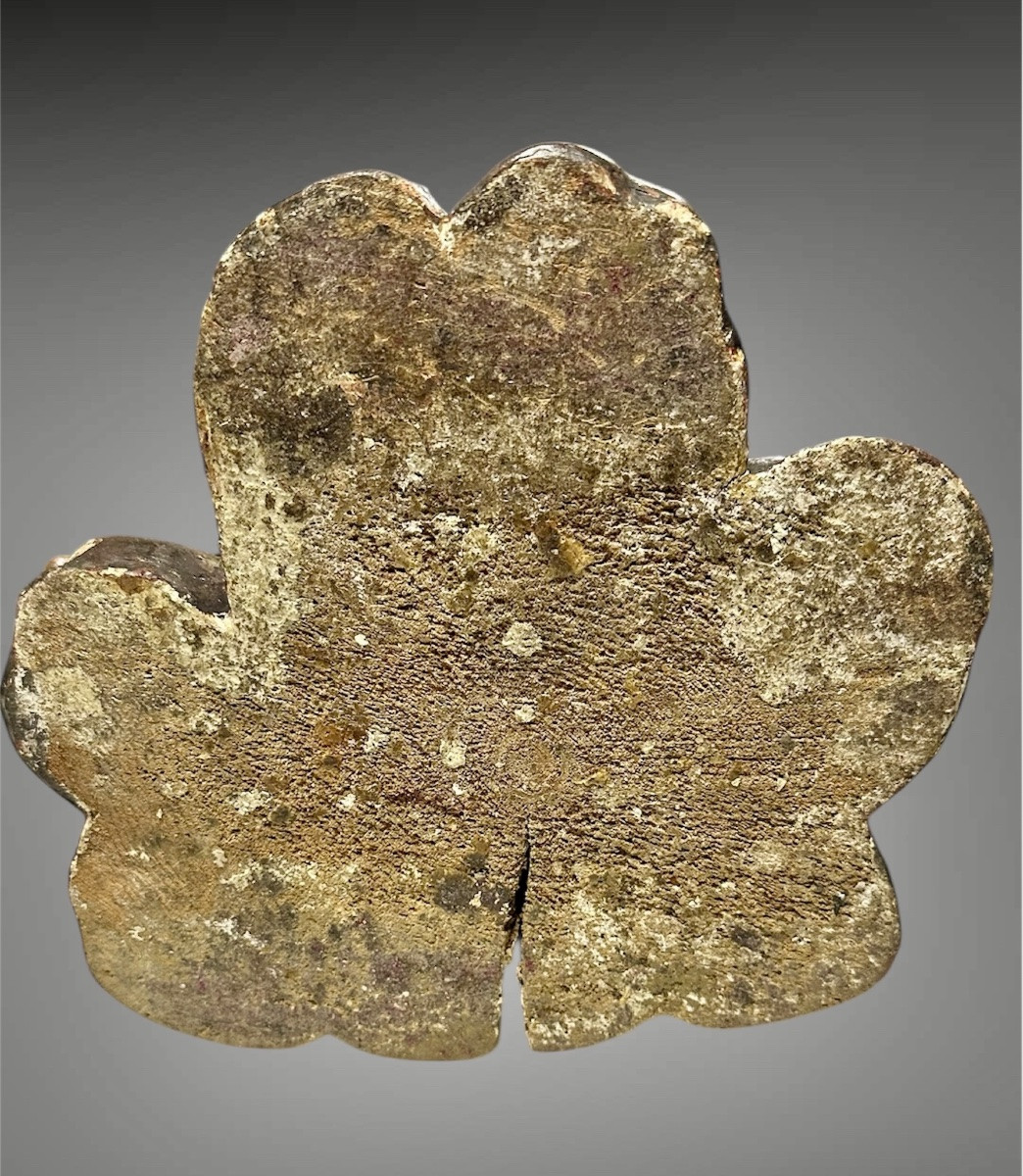 Paire d'anges porte-bougies en bois polychrome – XVIIe siècle-photo-8