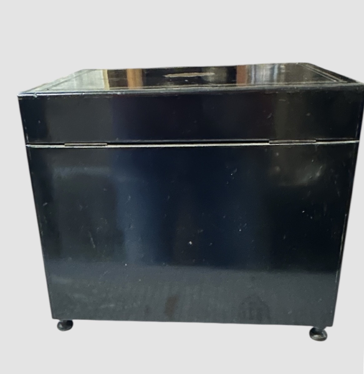 Cave à liqueurs en bois ébénisé et cristal – XIXe siècle-photo-6