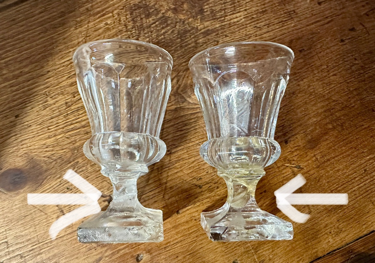 Cave à liqueurs en bois ébénisé et cristal – XIXe siècle-photo-8