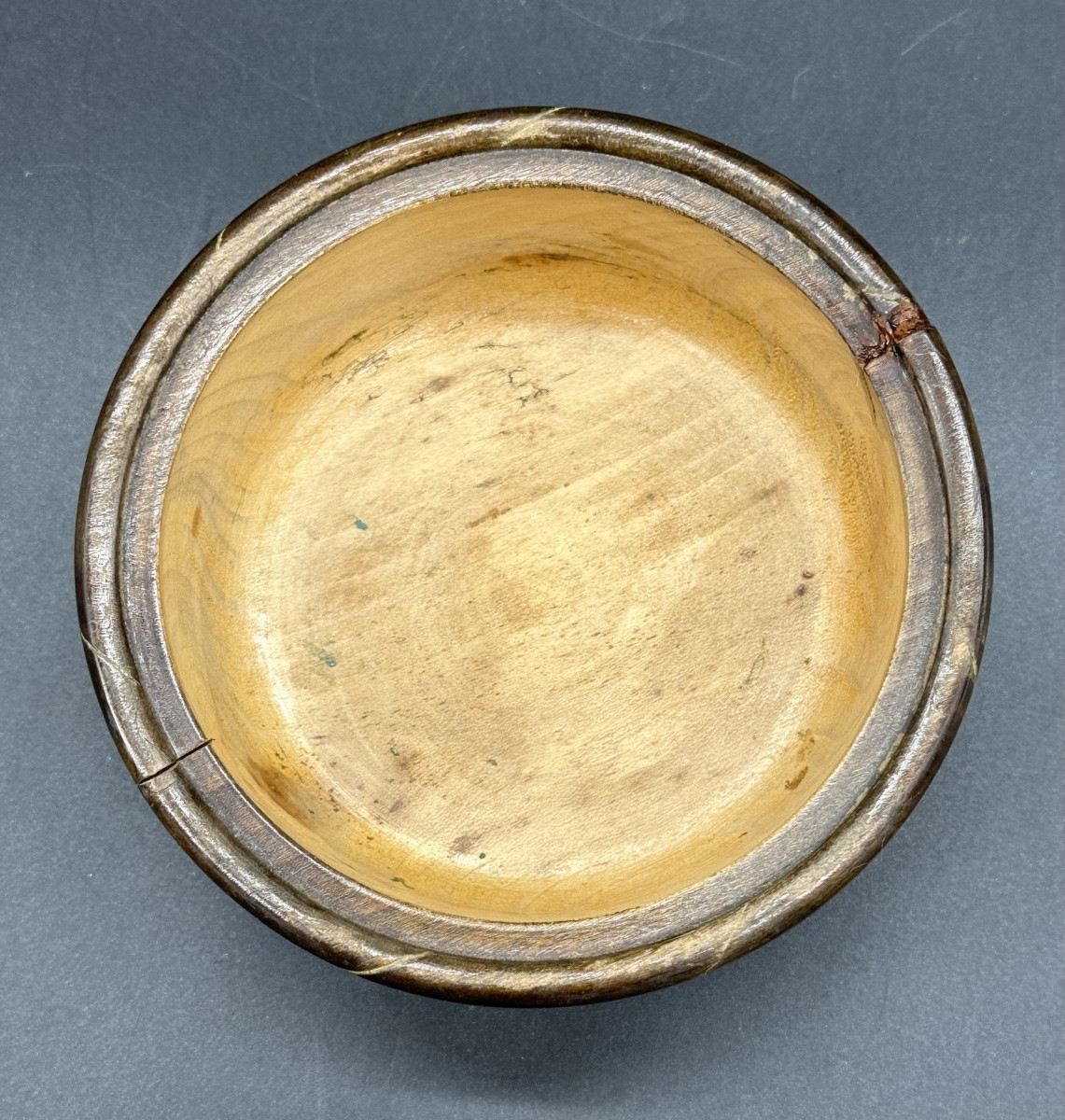 Antique Wooden Box With Lid Decorated With A Spider - Art Deco Period-photo-2