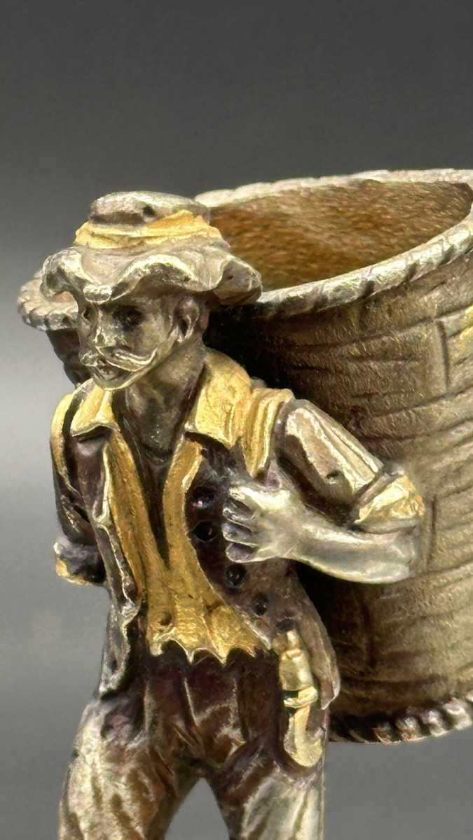 Pair Of Matchstick Figurines, Signed Giuseppe Vasari - 20th Century.-photo-3