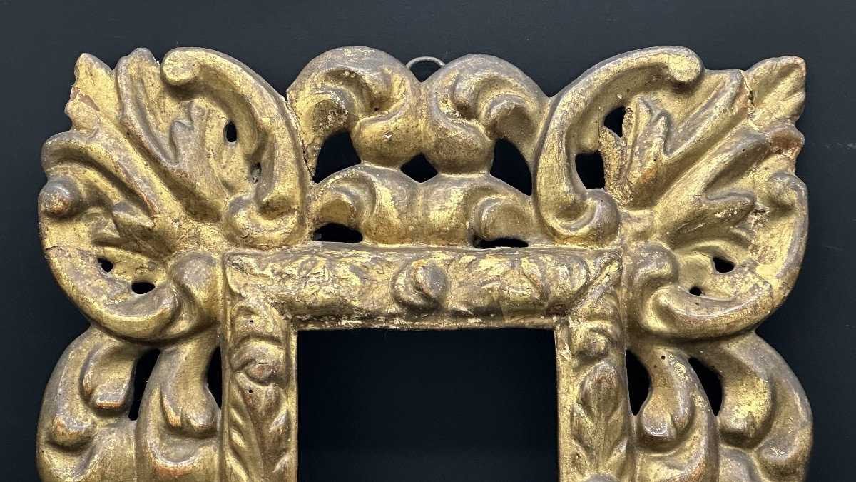 Carved And Gilded Wooden Frame - 17th Century-photo-2