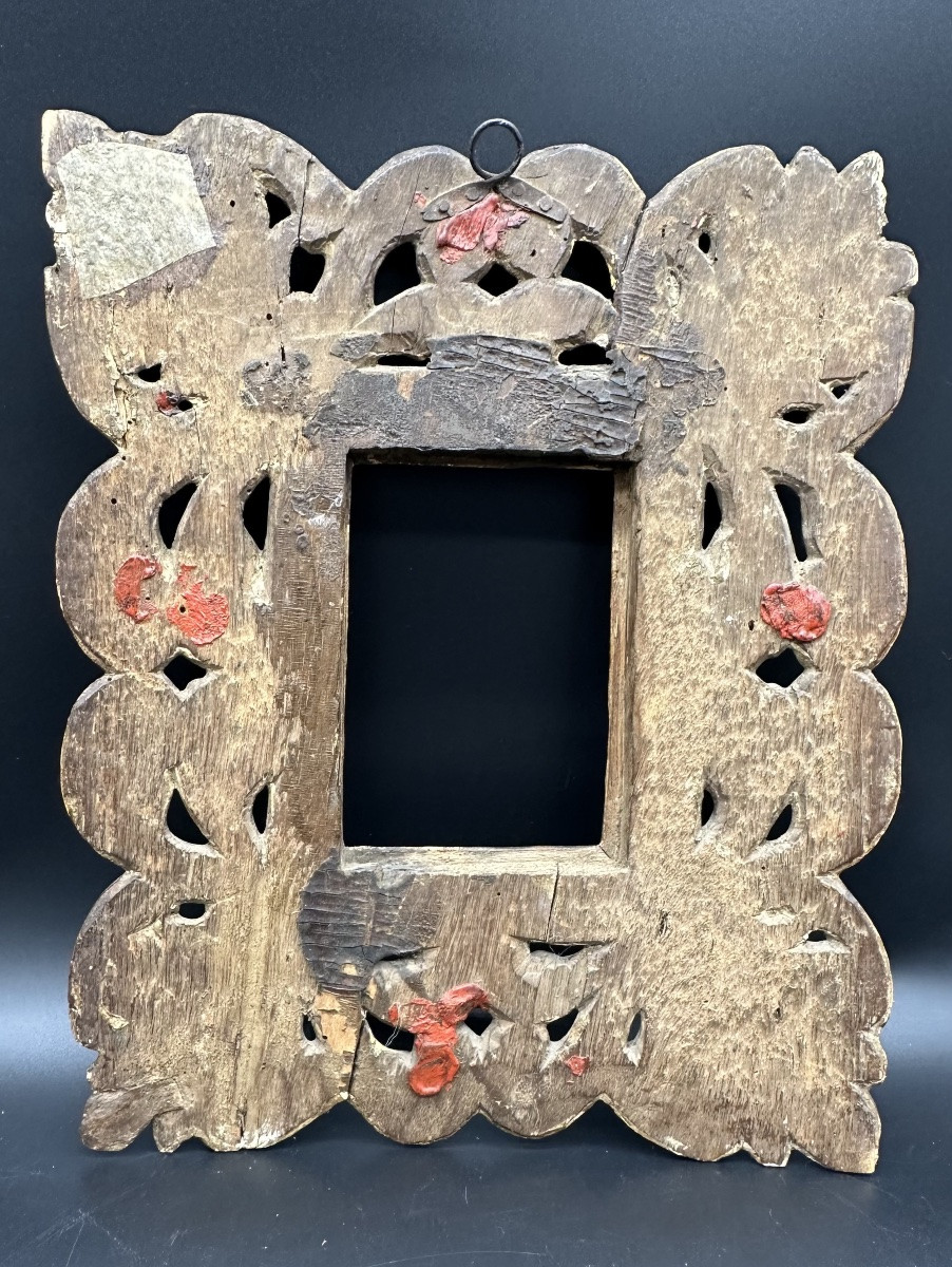 Carved And Gilded Wooden Frame - 17th Century-photo-4