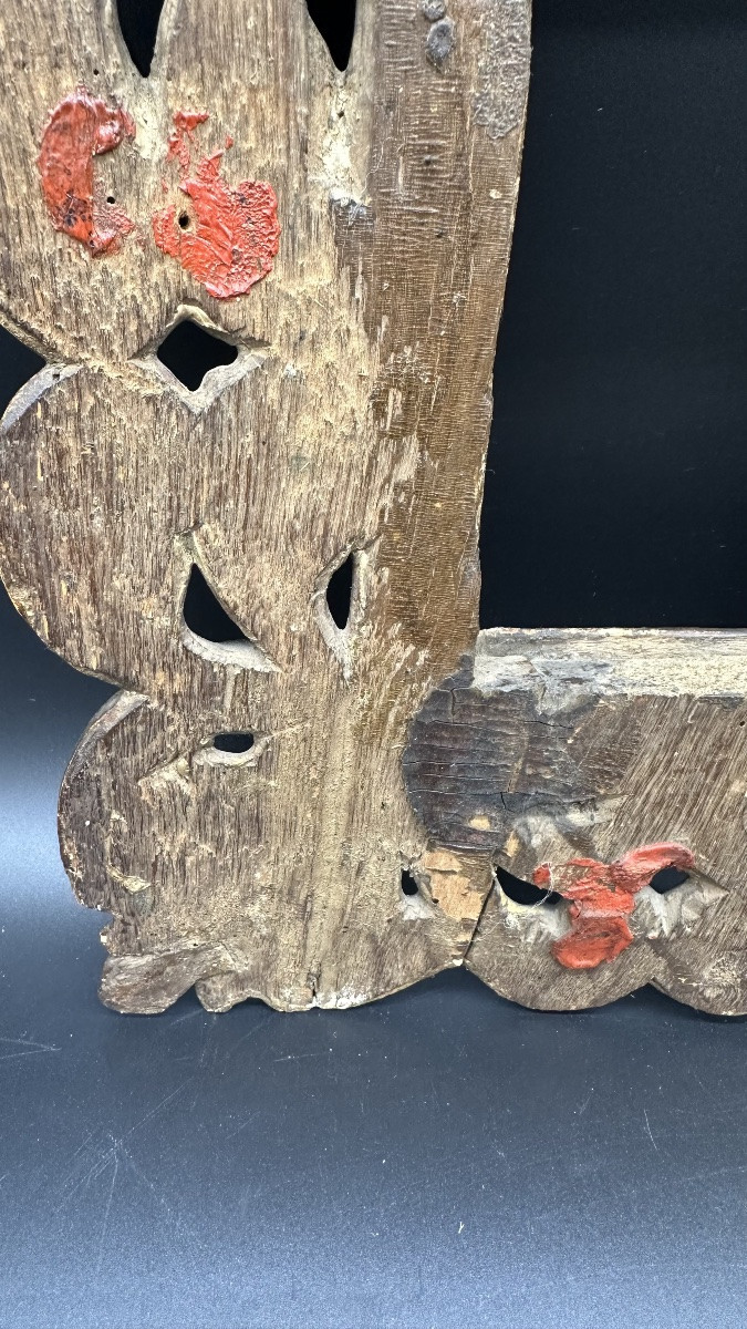 Carved And Gilded Wooden Frame - 17th Century-photo-5