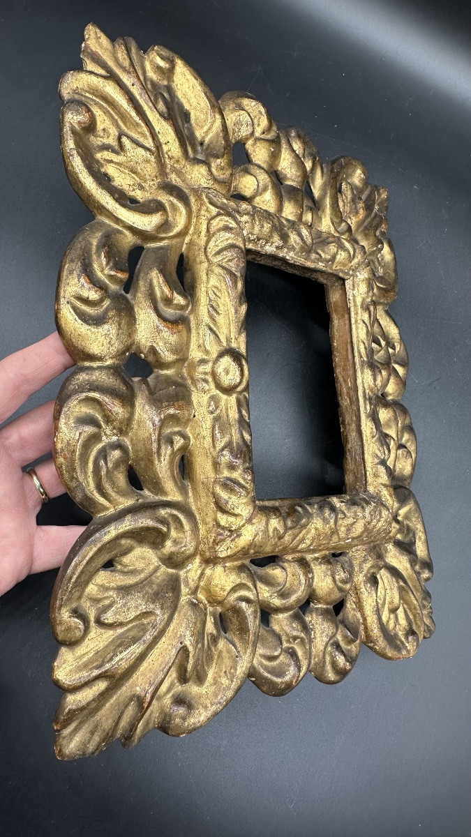 Carved And Gilded Wooden Frame - 17th Century-photo-7