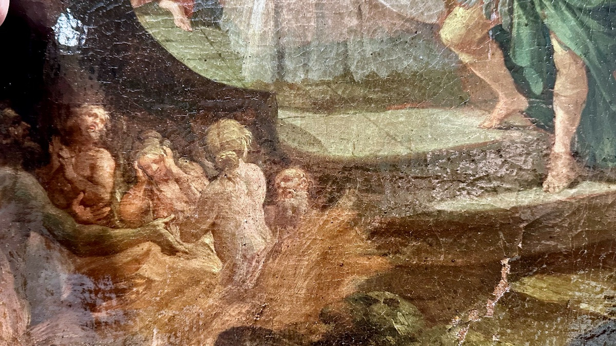 Huile sur toile « Le Transit de saint Joseph » – début du XVIIIe siècle-photo-8