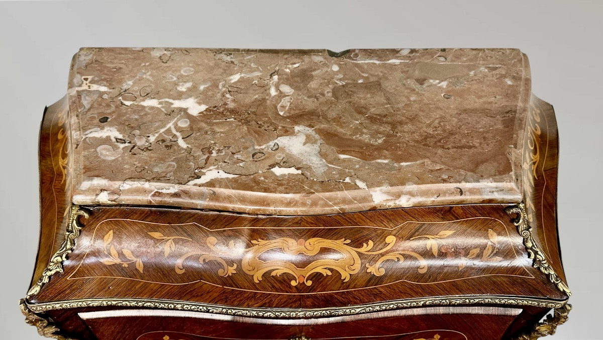 Secrétaire incrusté français – XIXe siècle-photo-4