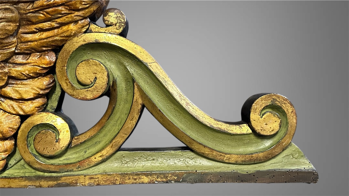 Paire de panneaux décoratifs à têtes de chérubins ailés. Italie, XIXe siècle.-photo-4