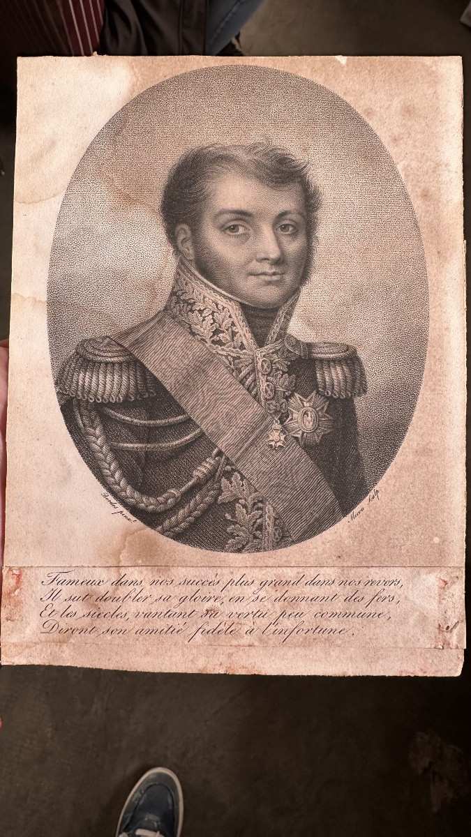 Engraving "general Bertrand" - Louis-philippe.-photo-2