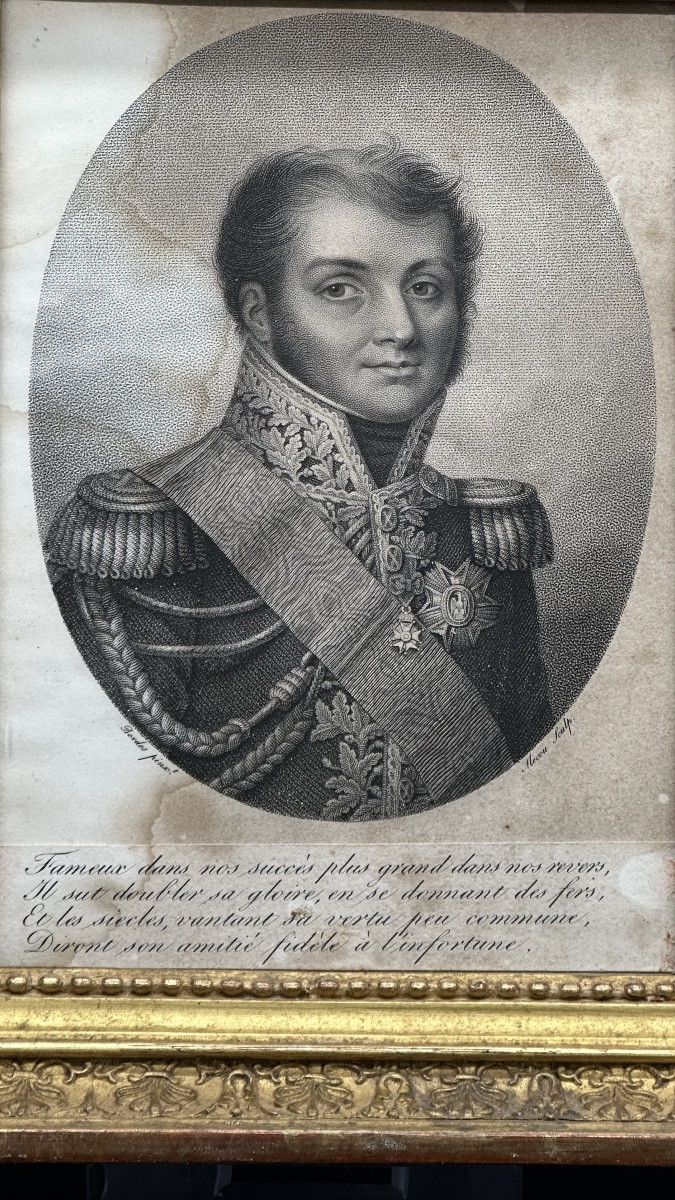 Engraving "general Bertrand" - Louis-philippe.-photo-1