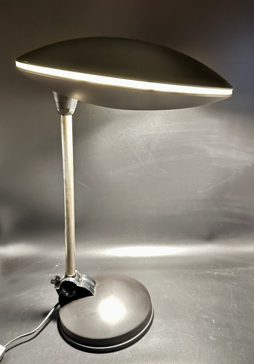 Lampe de table « UFO » - Aluminor (France, années 1970)-photo-2