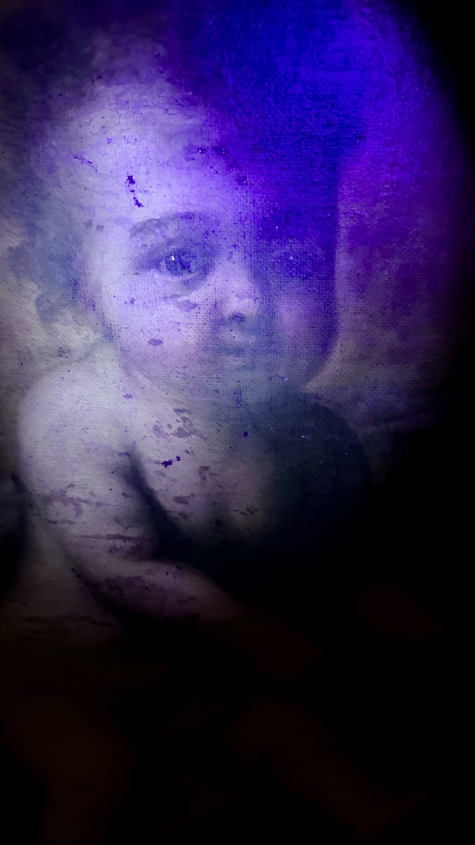 Oil Painting On Canvas, "baby Jesus" - 18th Century-photo-6