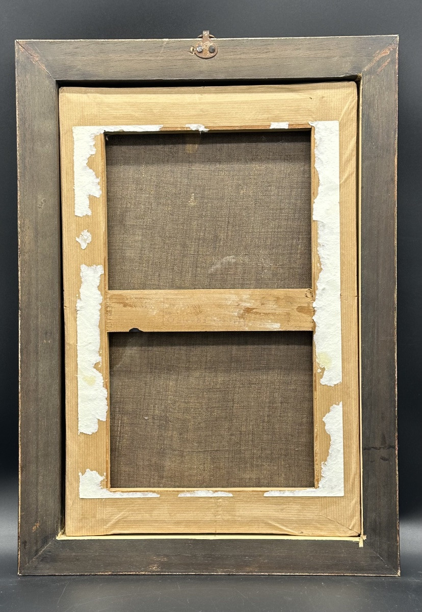 Huile sur toile, « L'Adoration des bergers » - XVIIe siècle-photo-8