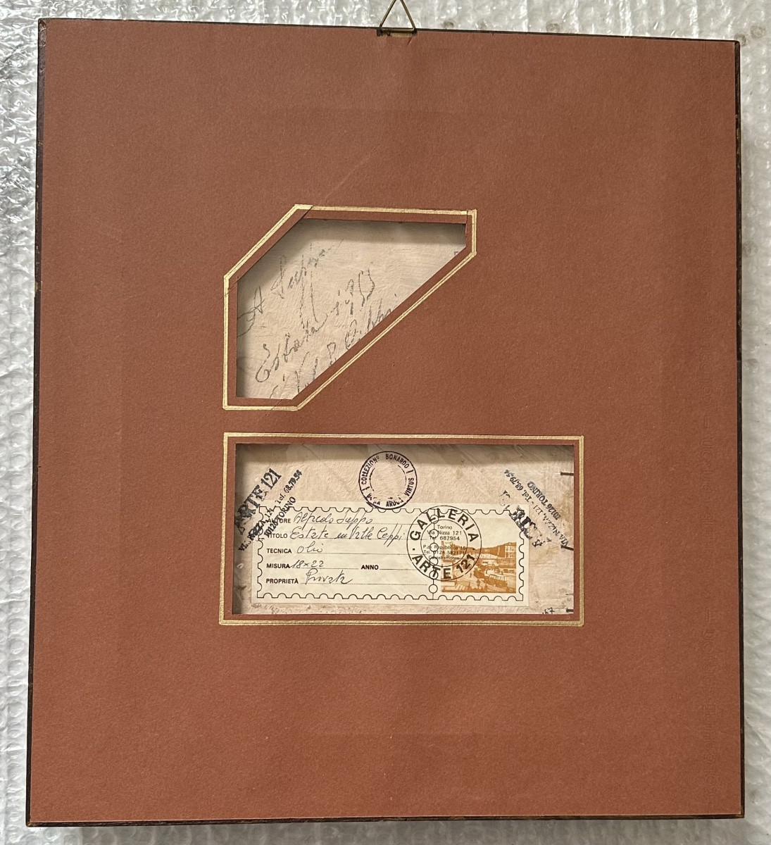 Painting "rural Landscape", Signed Alfredo Suppo – 20th Century-photo-3