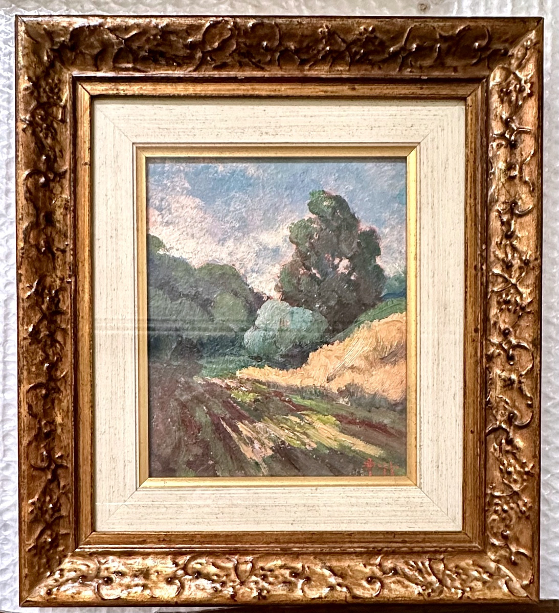 Painting "rural Landscape", Signed Alfredo Suppo – 20th Century