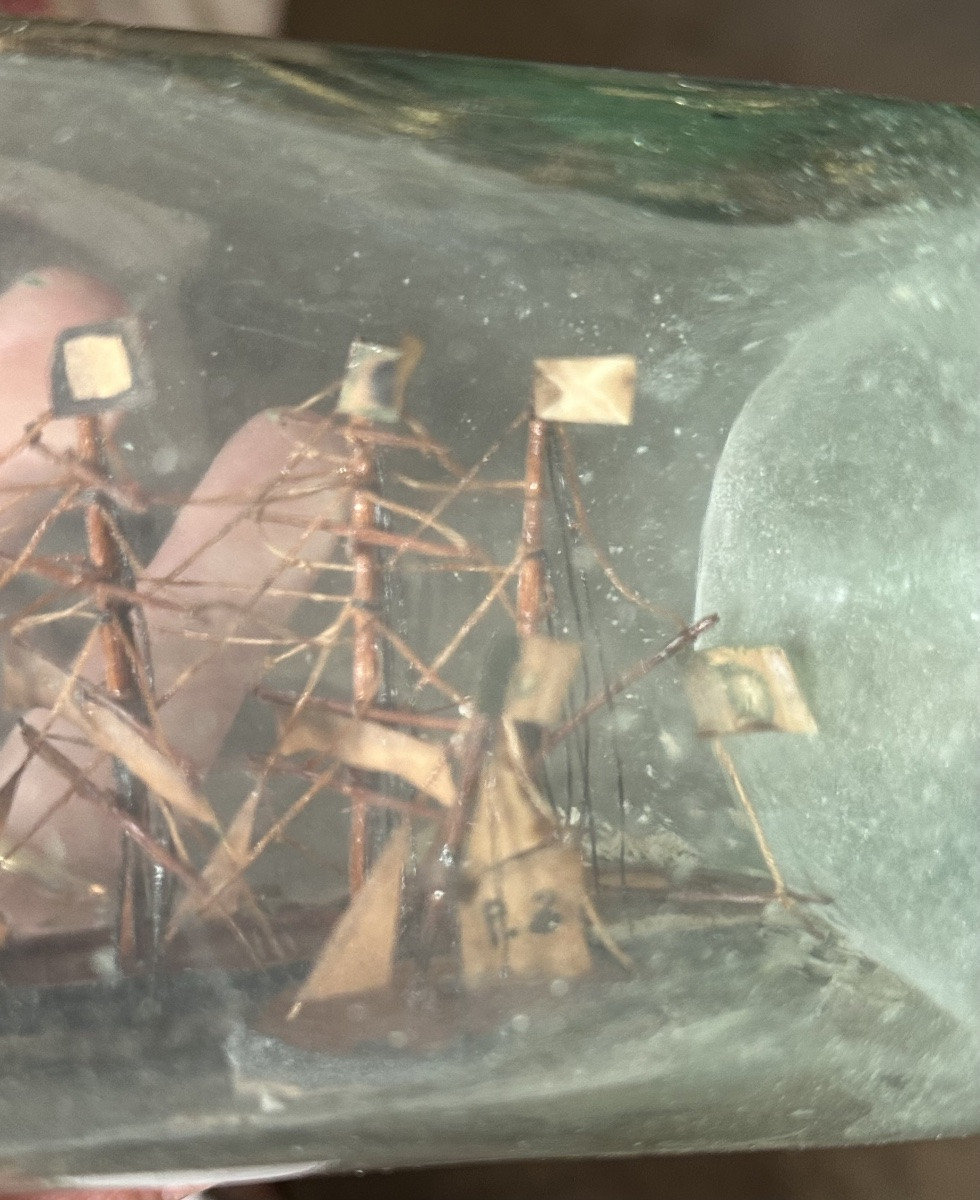 Shop In A Bottle, "miniature Sailing Ship" – 1950s-photo-4