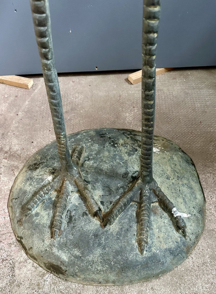 Decorative Bronze Sculpture Depicting A Heron – Early 20th Century-photo-6