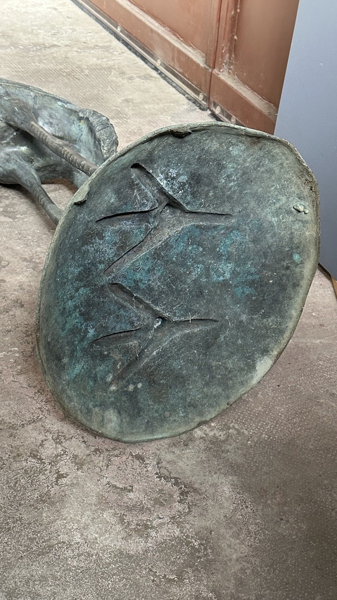 Decorative Bronze Sculpture Depicting A Heron – Early 20th Century-photo-7