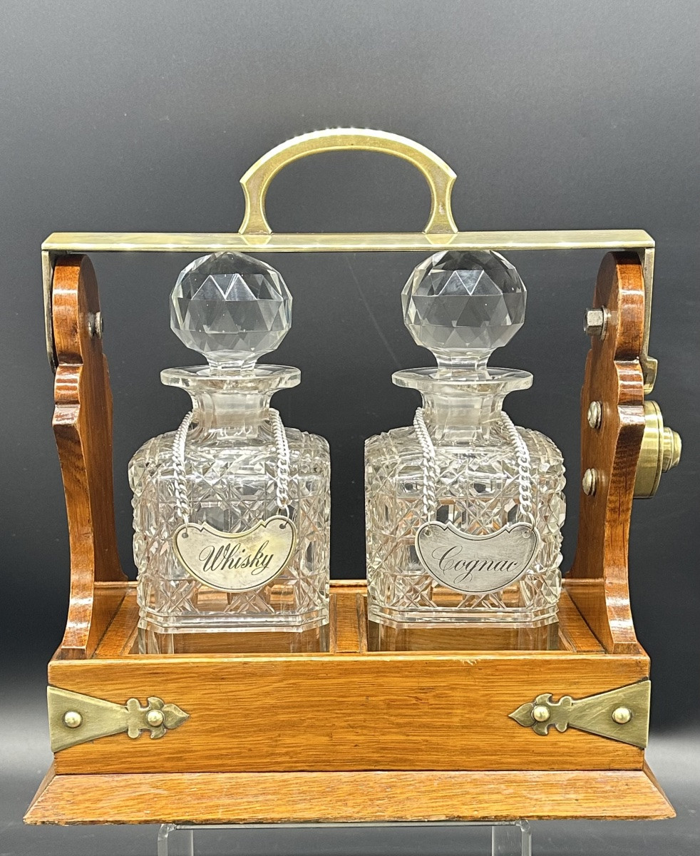Tantalus, Liqueur Carafes, Bottle Racks  - Victorian Era-photo-2