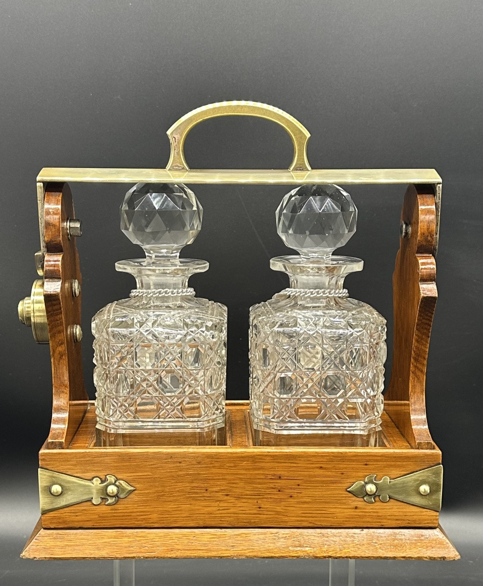 Tantalus, Liqueur Carafes, Bottle Racks  - Victorian Era-photo-4