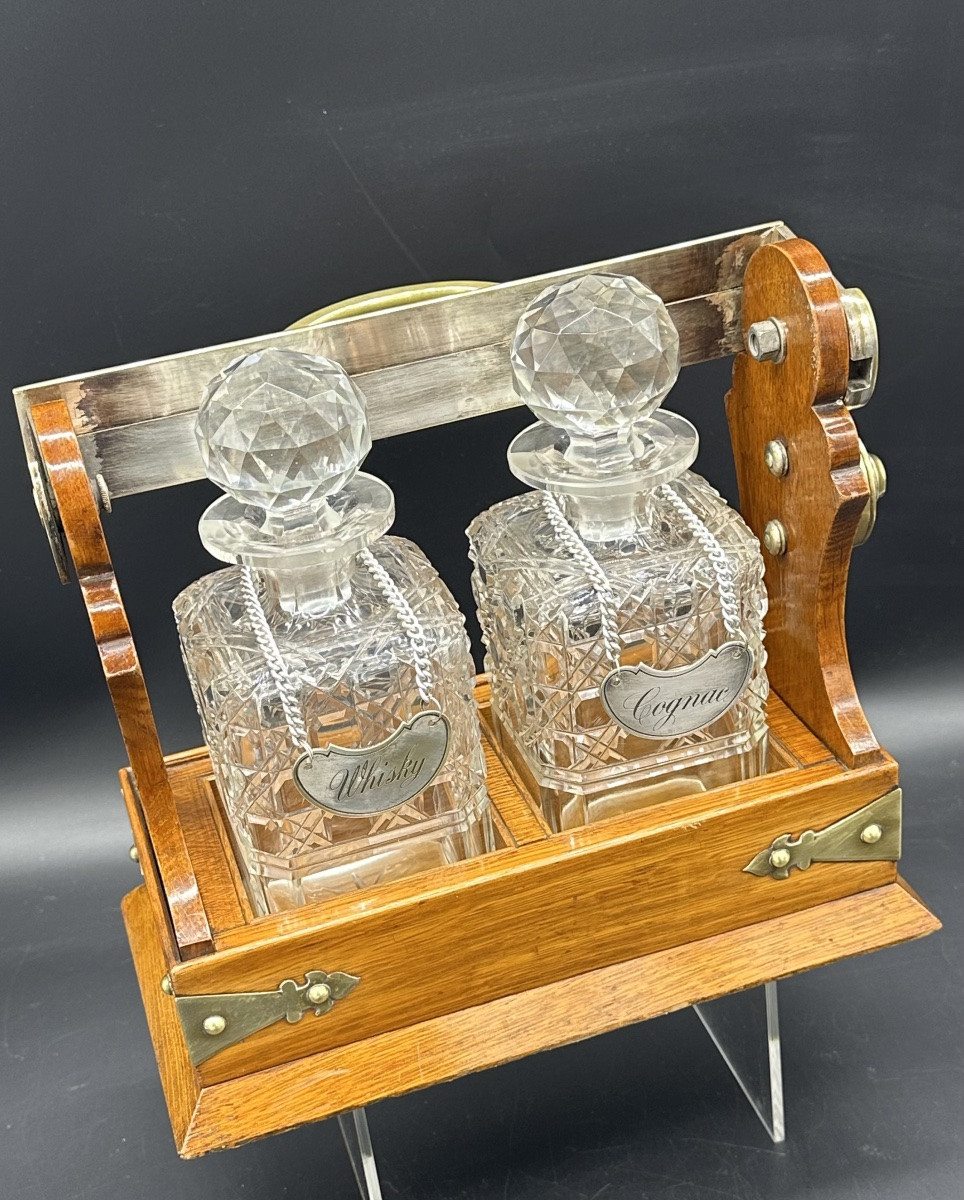 Tantalus, Liqueur Carafes, Bottle Racks  - Victorian Era-photo-2