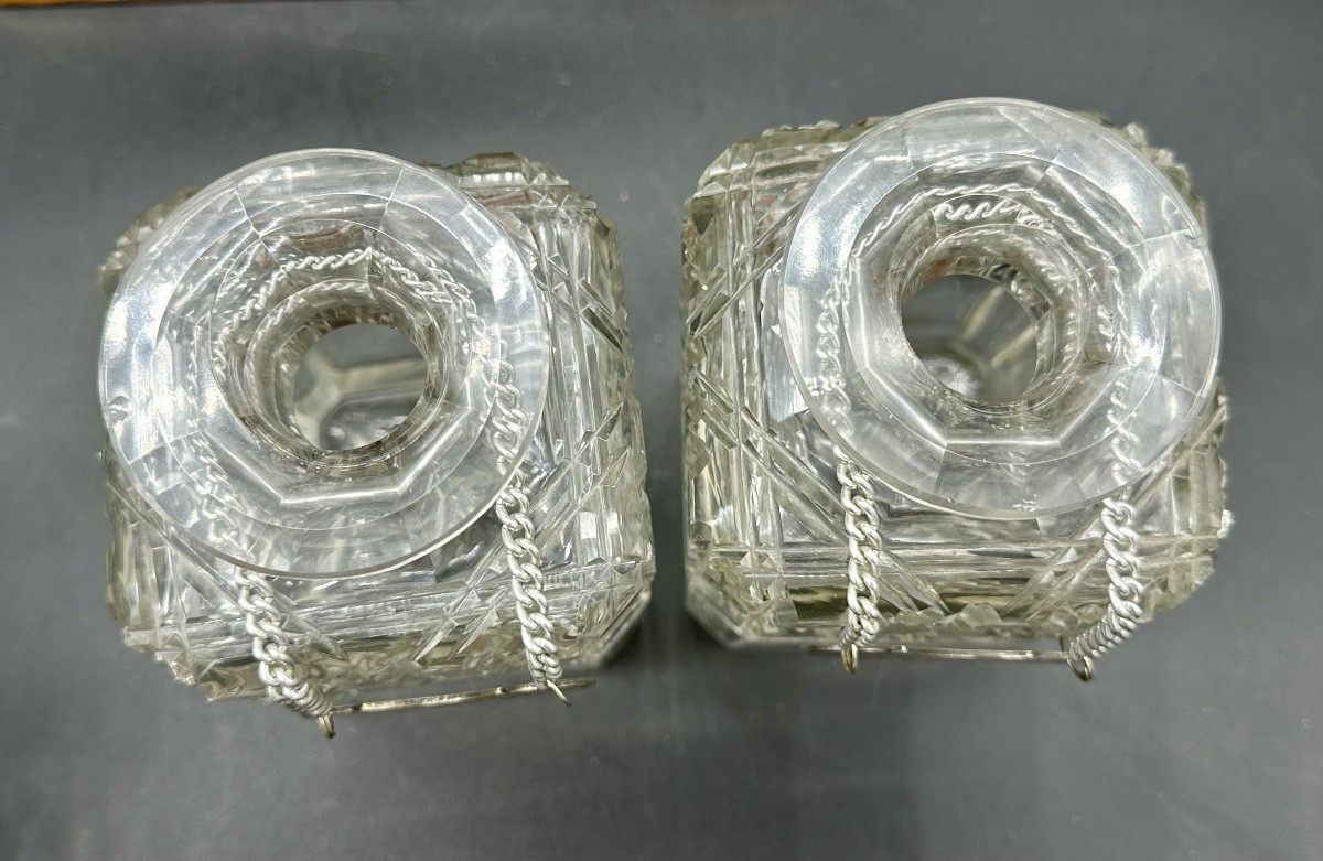 Tantalus, Liqueur Carafes, Bottle Racks  - Victorian Era-photo-7