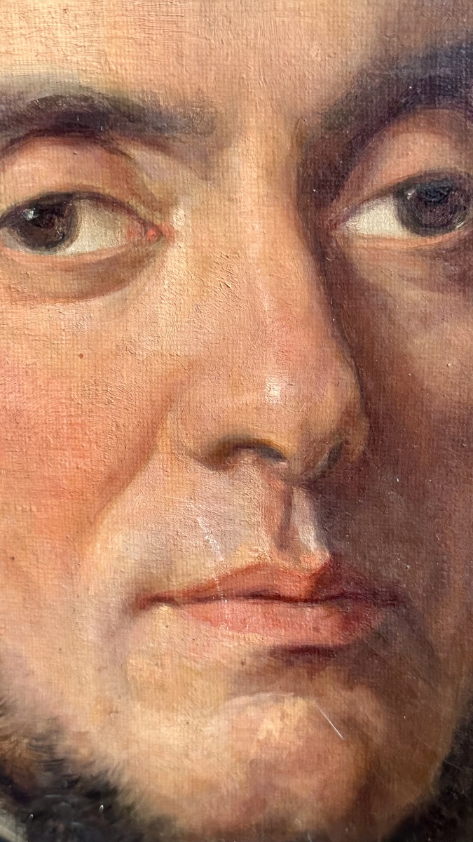 Portrait d'un gentilhomme – signé « Fran. Palizzi », 1850-photo-3