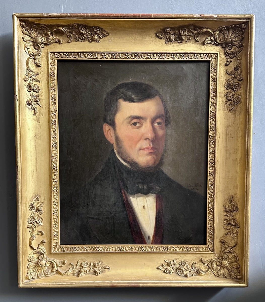 Portrait d'un gentilhomme – signé « Fran. Palizzi », 1850