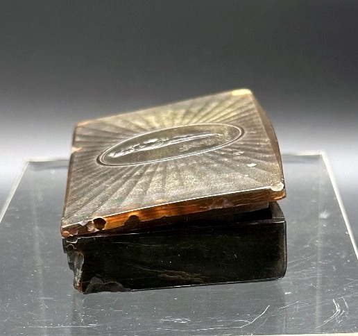 Horn Snuffbox Depicting “napoleon” — 19th Century. -photo-1