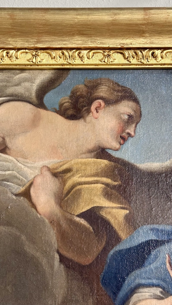 Tableau, huile sur toile « Le Sacrifice de l'Agneau », néoclassique (fin du XVIIIe siècle)-photo-3