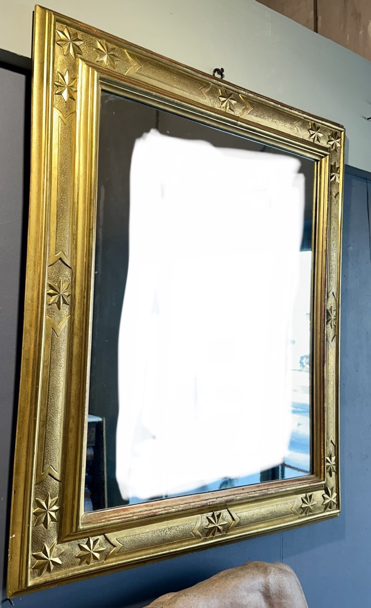 Neoclassical Mirror/frame In Gilded Wood, Late 18th – Early 19th Century-photo-2