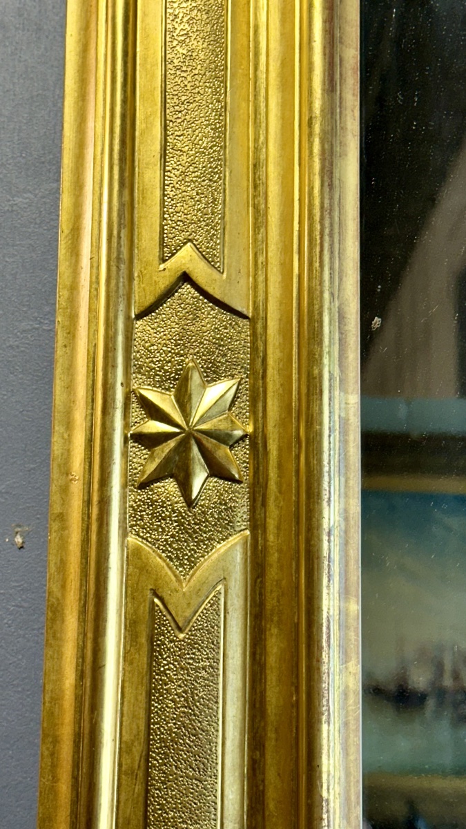 Neoclassical Mirror/frame In Gilded Wood, Late 18th – Early 19th Century-photo-4