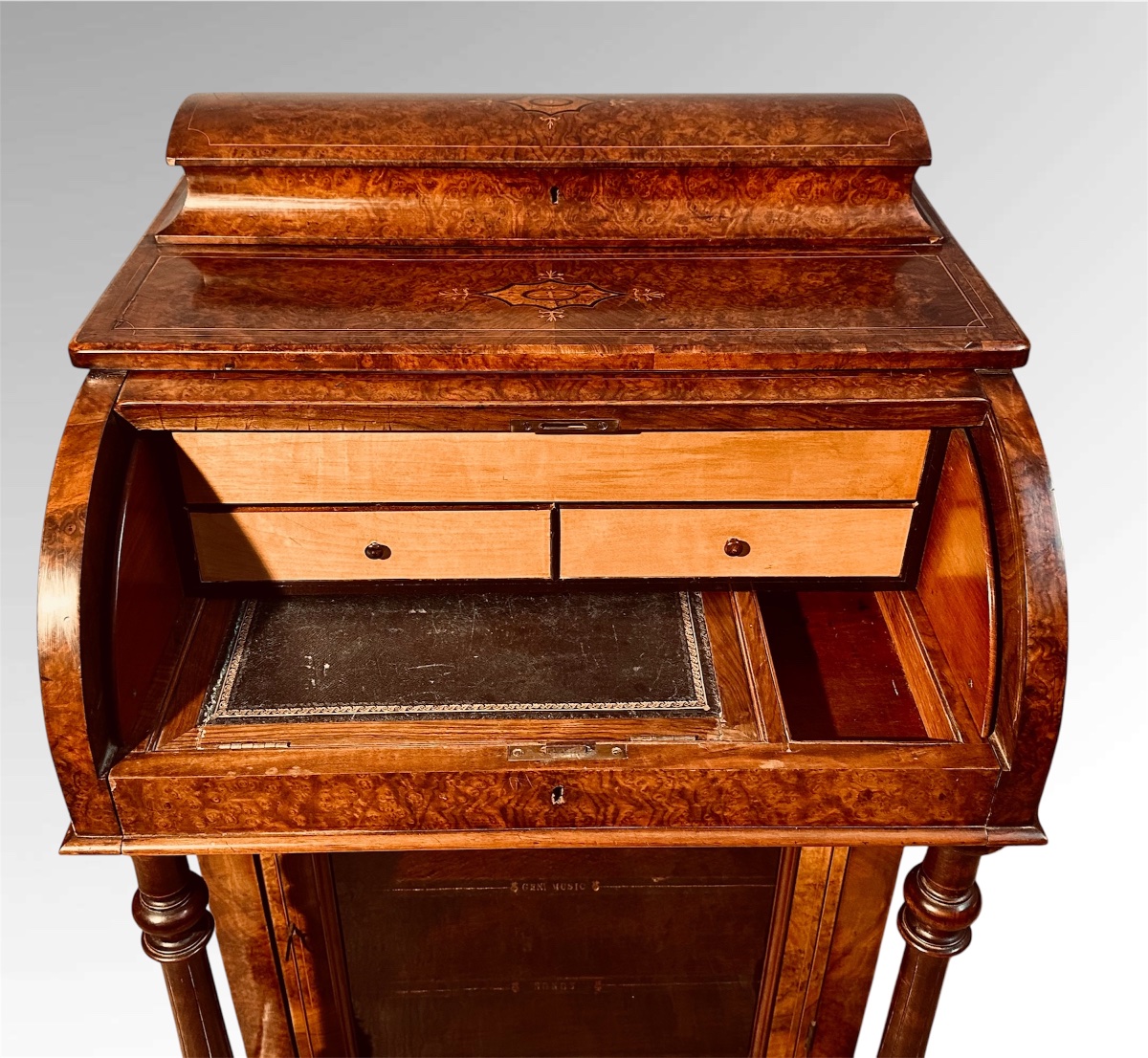 19th-century Victorian Davenport Desk.-photo-3