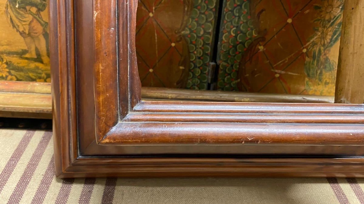 Veneered Walnut Frame - XVII Century-photo-4