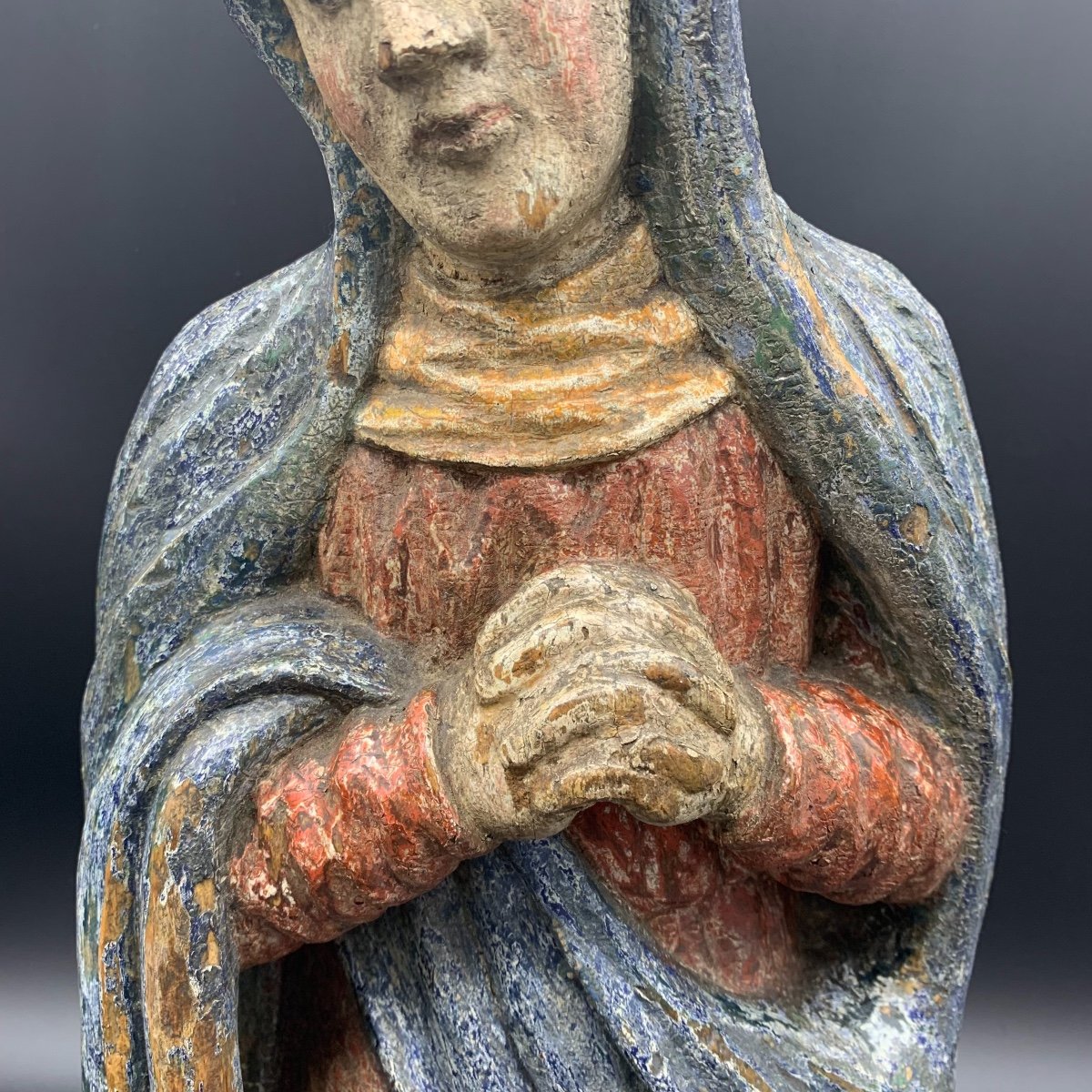 Polychrome Wood Sculpture-photo-3