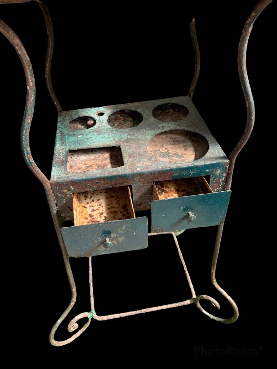 Fascinating Iron Toilet - Early 20th Century.-photo-2