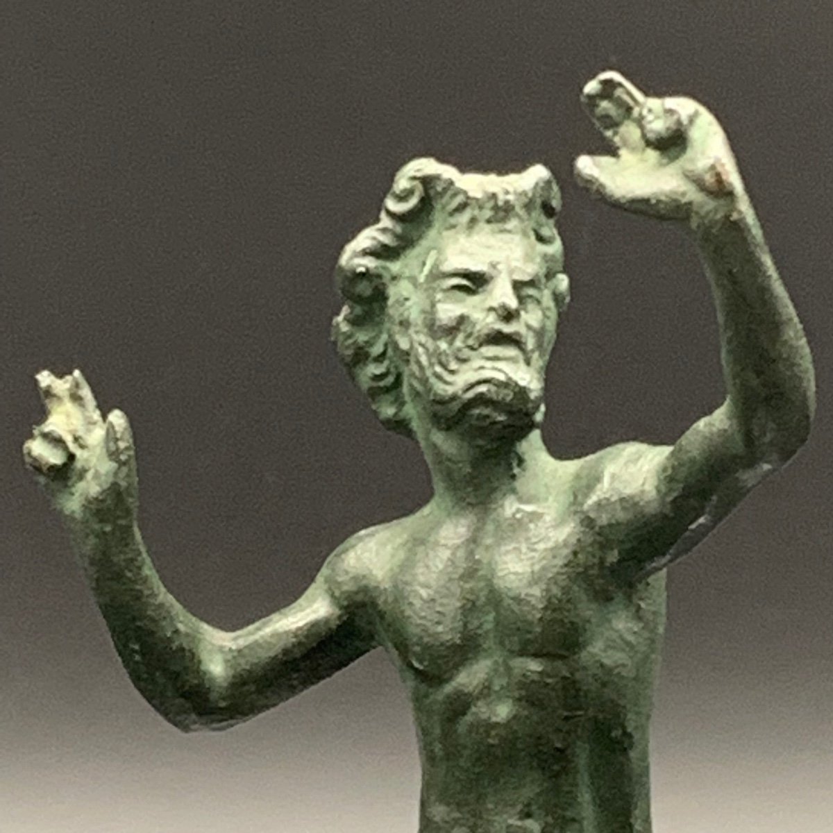 Fauna Dancing In Bronze With Green Patina - Napoleon III-photo-2