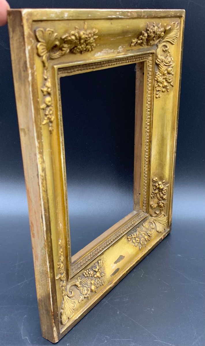 Empire Frame In Golden Wood - XIX Century-photo-4