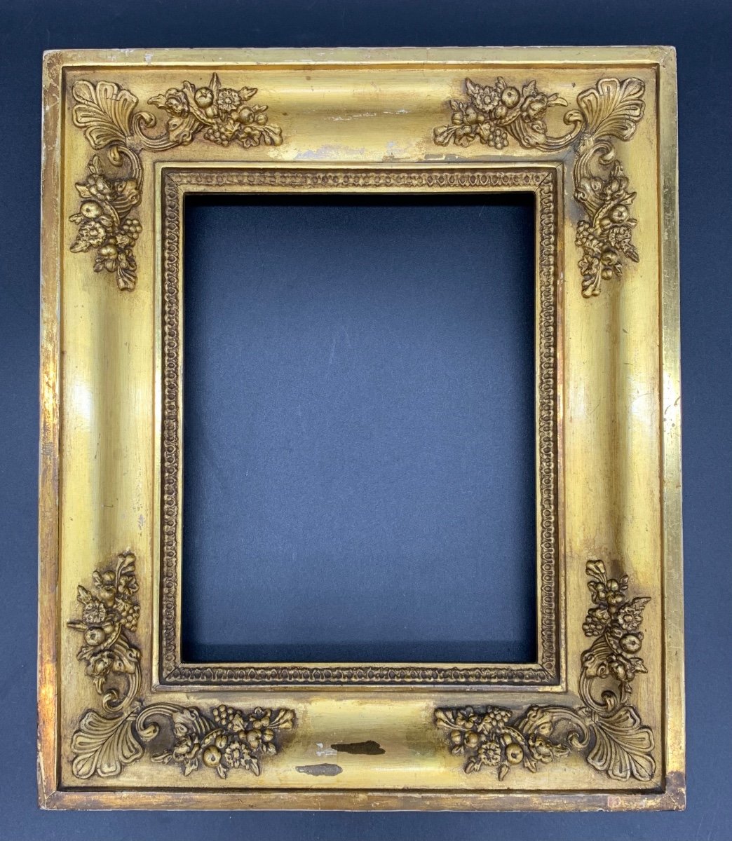 Empire Frame In Golden Wood - XIX Century