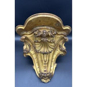 Étagère murale dorée de style baroque – XVIIIe siècle