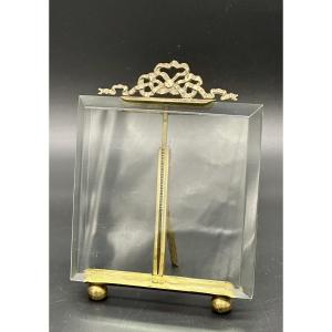 Brass And Cut-glass Photo Frame – 19th Century