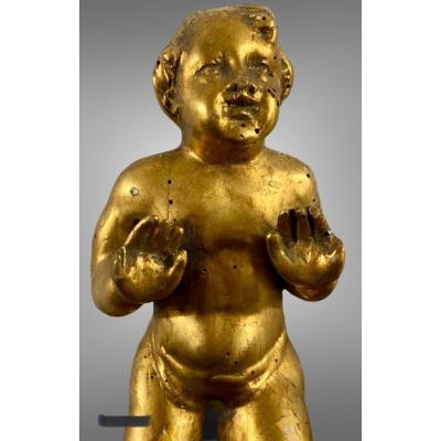 Golden Wood Sculpture “jesus”