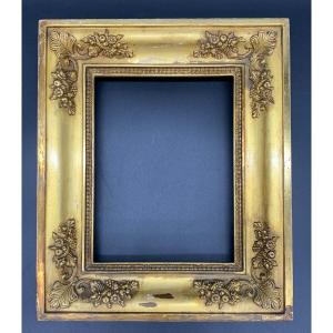 Empire Frame In Golden Wood - XIX Century