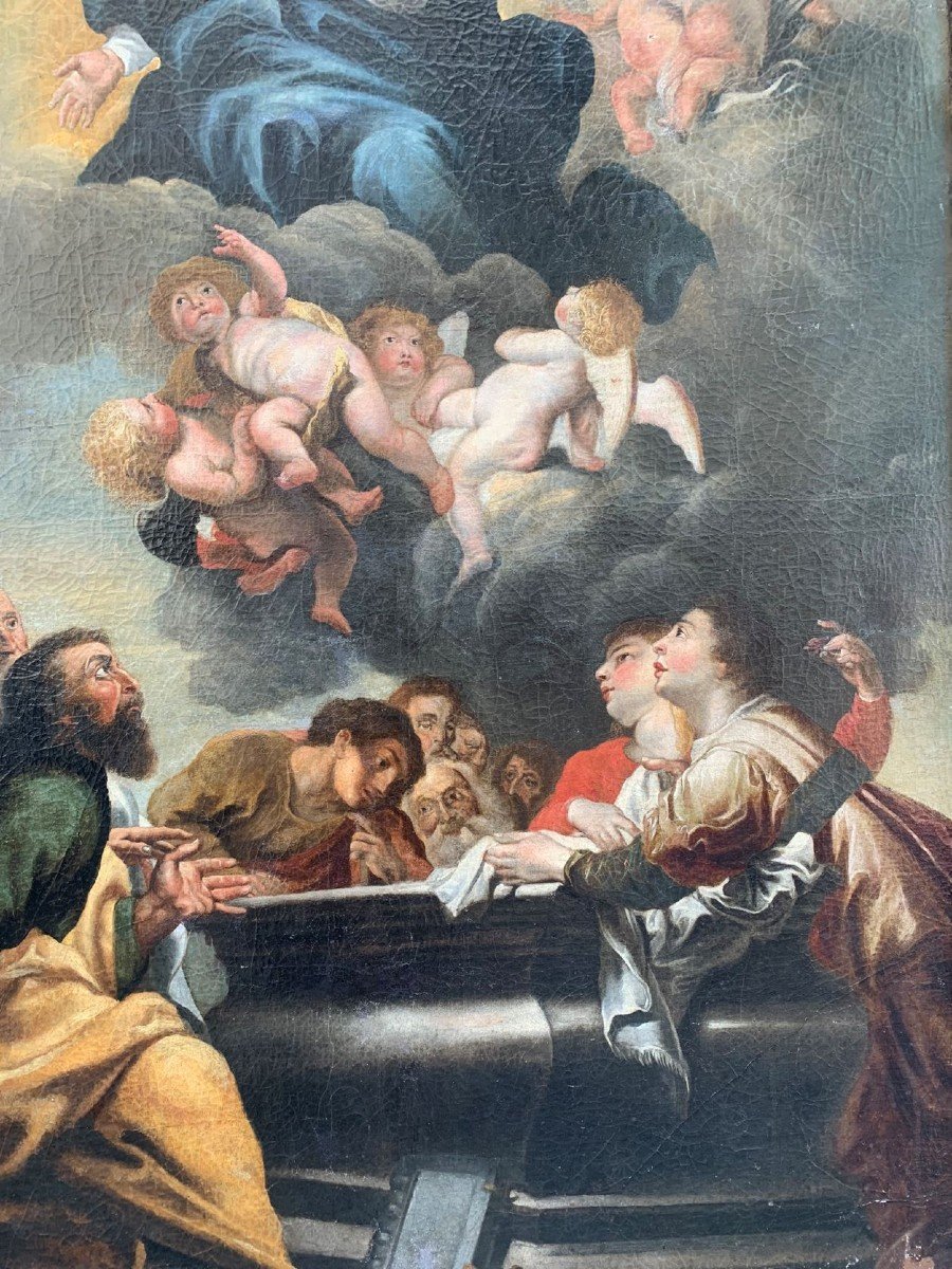 Assumption Of Mary. XVII Century. Schut, Cornelis I (1597-1655, Antwerpen), School.-photo-3