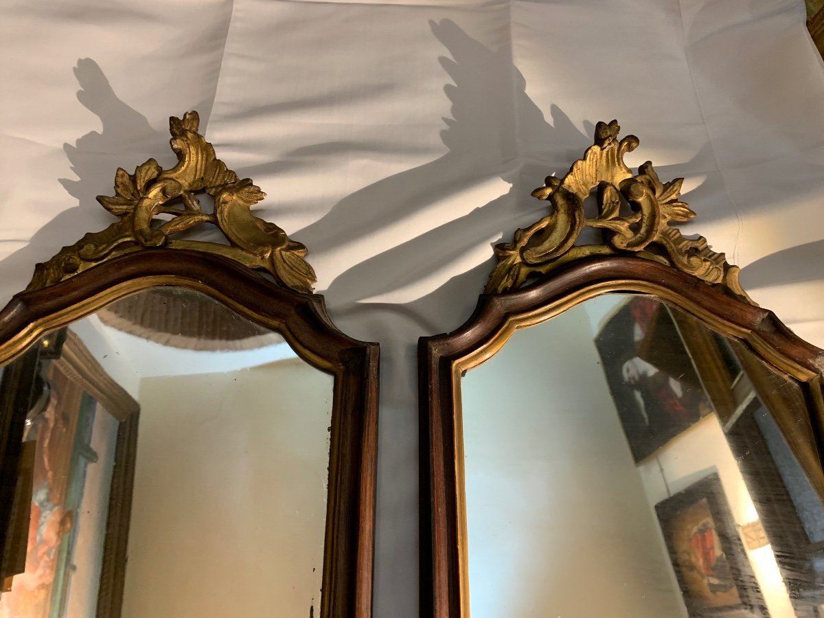Deux Miroirs Du XVIIIe Siècle. Vénétie.-photo-3