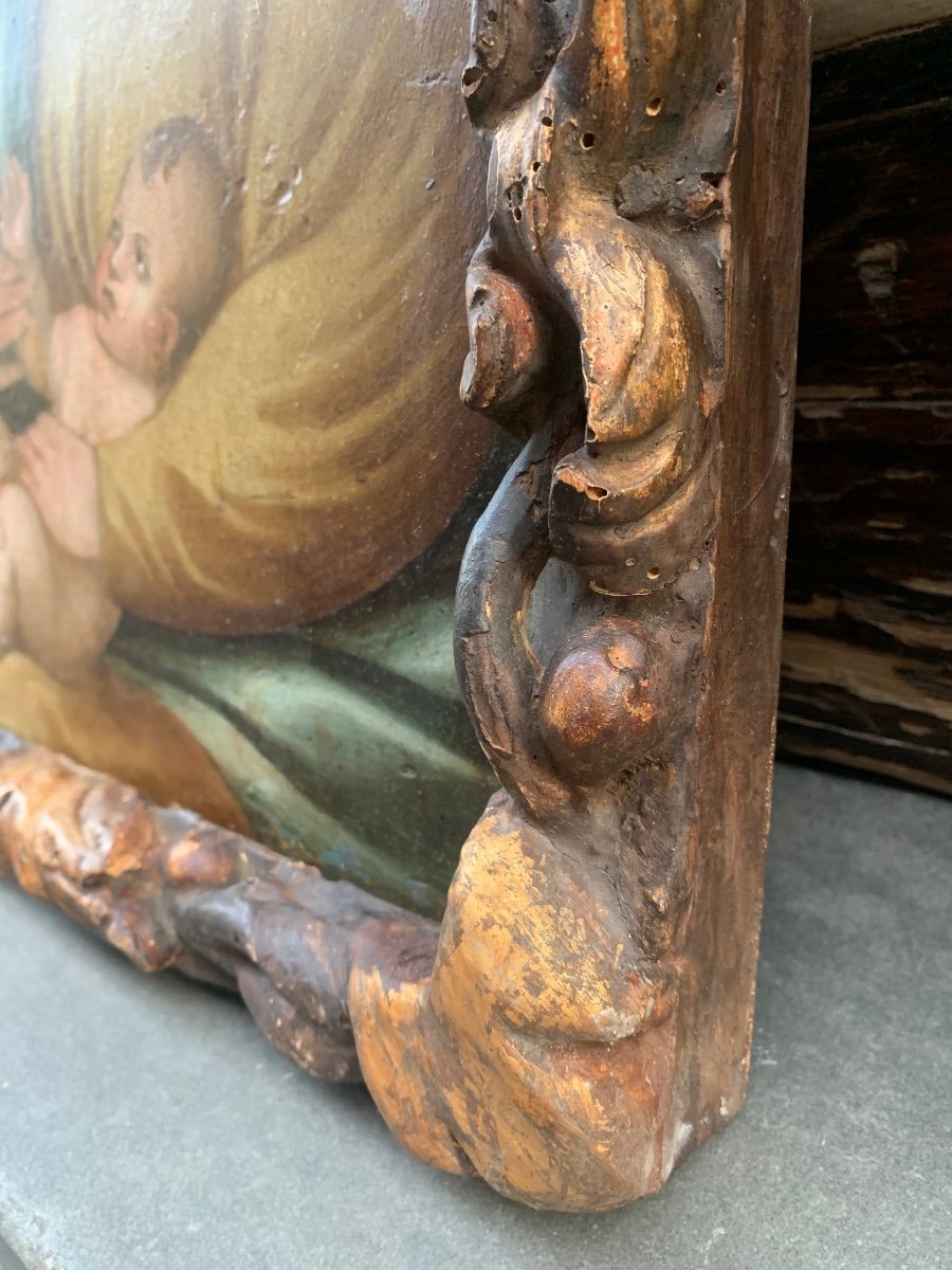 Early XVI Century.  Venetian School. Madonna With Child With St. John-photo-2