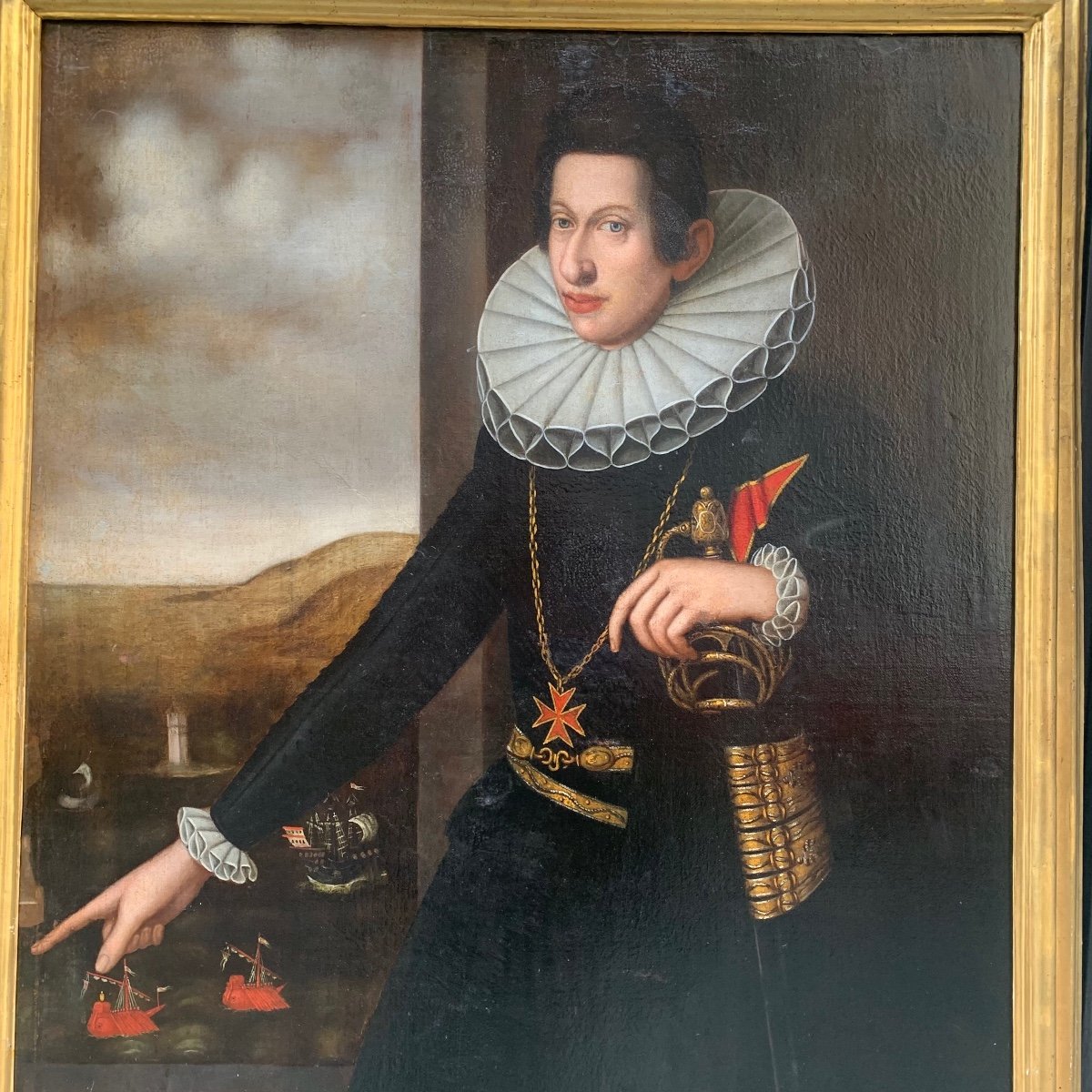 Vers 1620. Grand-duc Cosme II Médicis, Chevalier De l'Ordre De Santo Stefano. -photo-2