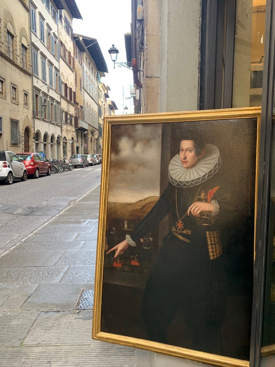 Vers 1620. Grand-duc Cosme II Médicis, Chevalier De l'Ordre De Santo Stefano. -photo-1